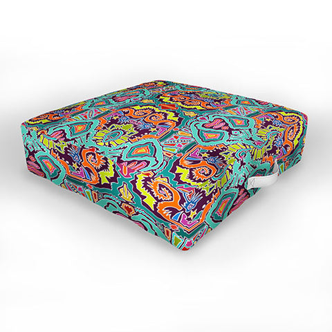 Sharon Turner Ikat Doodle Outdoor Floor Cushion