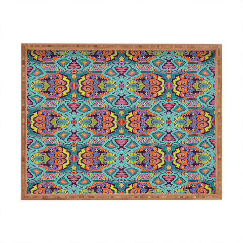 Sharon Turner Ikat Doodle Rectangular Tray