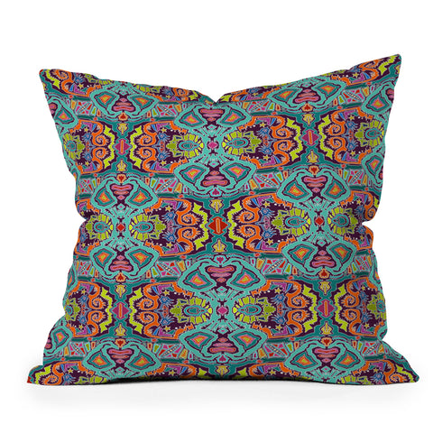Sharon Turner Ikat Doodle Throw Pillow