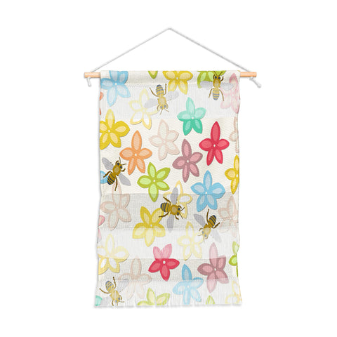Sharon Turner Indian Summer flowers and bees Wall Hanging Portrait