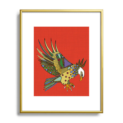 Sharon Turner jewel eagle Metal Framed Art Print