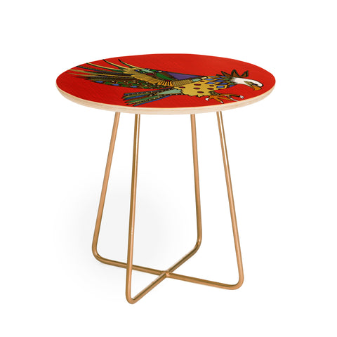 Sharon Turner jewel eagle Round Side Table