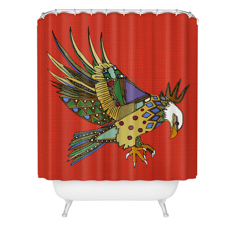 Sharon Turner jewel eagle Shower Curtain