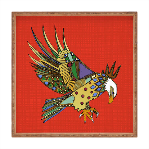 Sharon Turner jewel eagle Square Tray