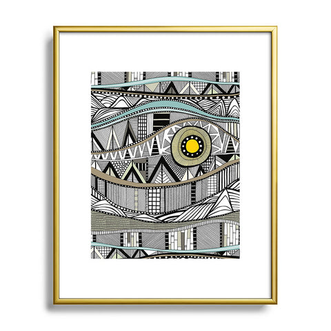 Sharon Turner JORD SUNRISE Metal Framed Art Print