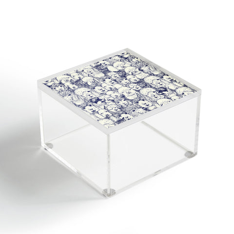 Sharon Turner just alpacas indigo Acrylic Box