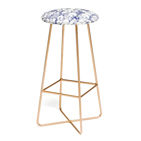 Sharon Turner just alpacas indigo Bar Stool