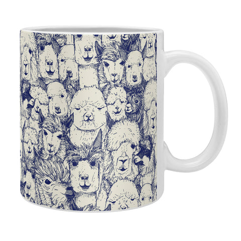 Sharon Turner just alpacas indigo Coffee Mug