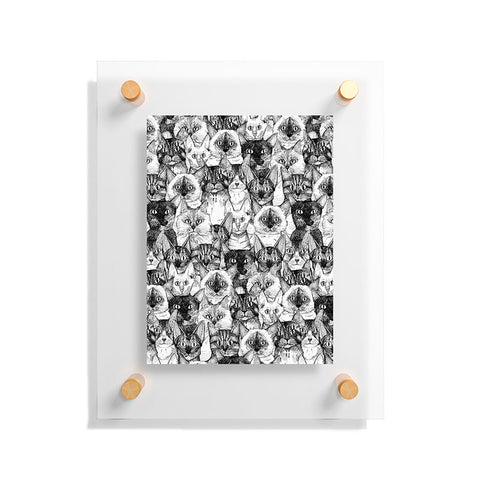 Sharon Turner just cats Floating Acrylic Print