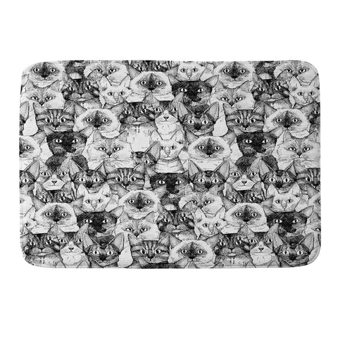 Sharon Turner just cats Memory Foam Bath Mat