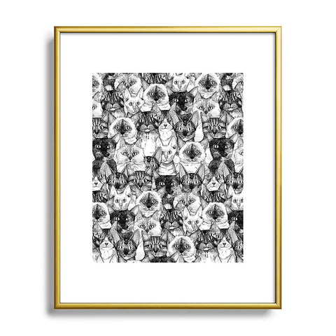 Sharon Turner just cats Metal Framed Art Print