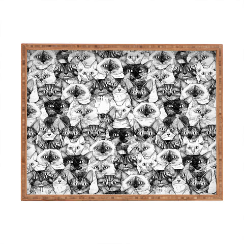 Sharon Turner just cats Rectangular Tray