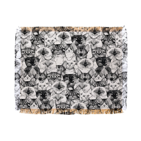Sharon Turner just cats Throw Blanket