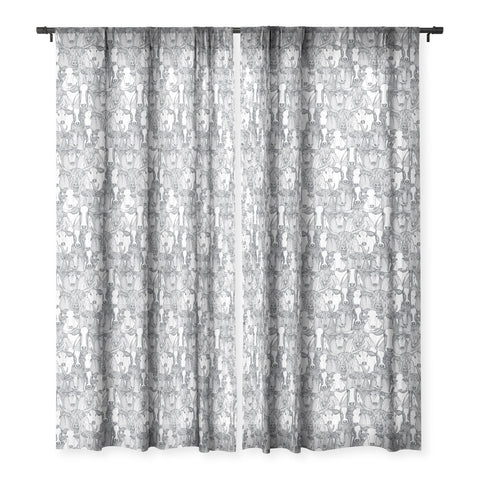 Sharon Turner just cattle Sheer Window Curtain