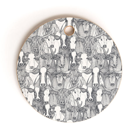 Sharon Turner just cattle Cutting Board Round
