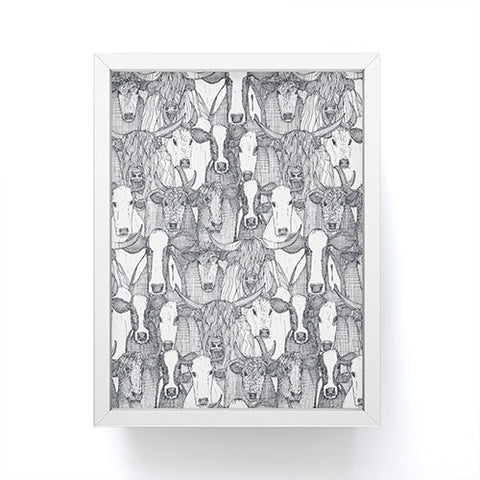 Sharon Turner just cattle Framed Mini Art Print
