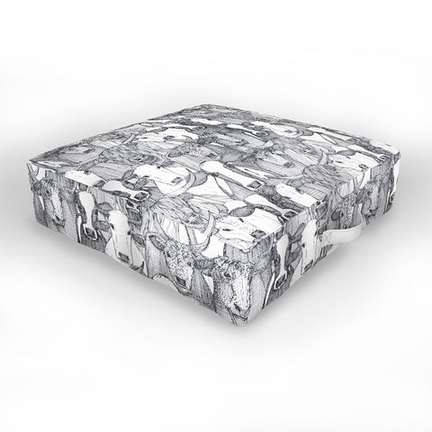 Sharon Turner just cattle Outdoor Floor Cushion