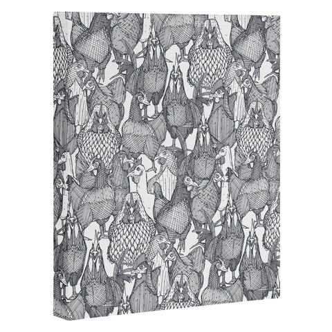 Sharon Turner just chickens Art Canvas