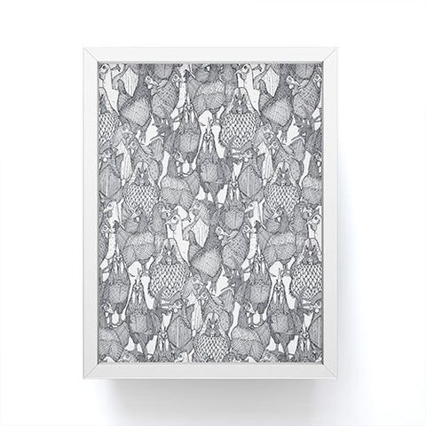 Sharon Turner just chickens Framed Mini Art Print
