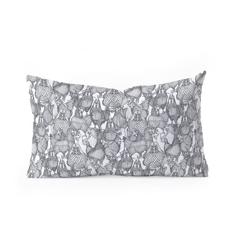 Sharon Turner just chickens Oblong Throw Pillow