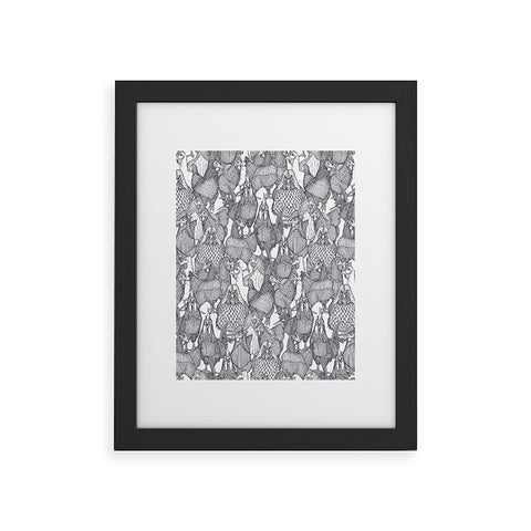 Sharon Turner just chickens Framed Art Print