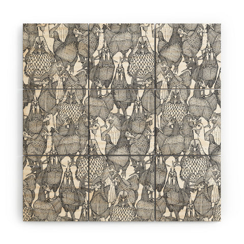 Sharon Turner just chickens Wood Wall Mural