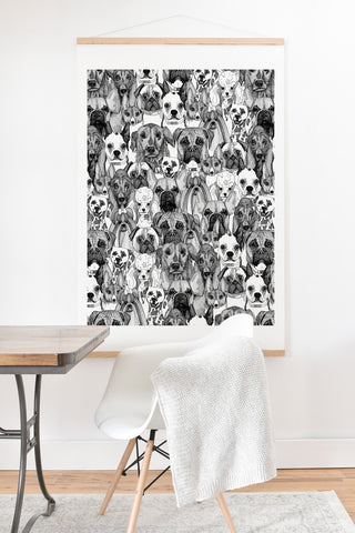 Sharon Turner just dogs Art Print And Hanger