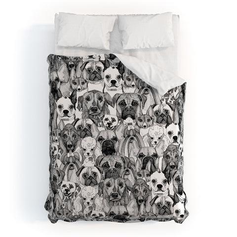 Sharon Turner just dogs Duvet Cover