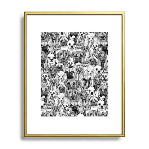 Sharon Turner just dogs Metal Framed Art Print