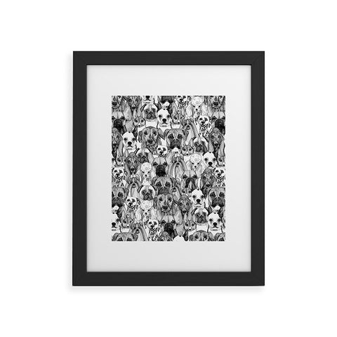 Sharon Turner just dogs Framed Art Print