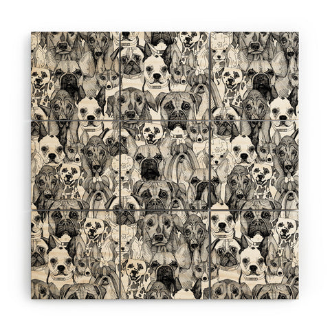 Sharon Turner just dogs Wood Wall Mural