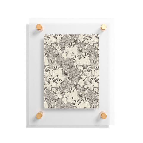 Sharon Turner just goats Floating Acrylic Print