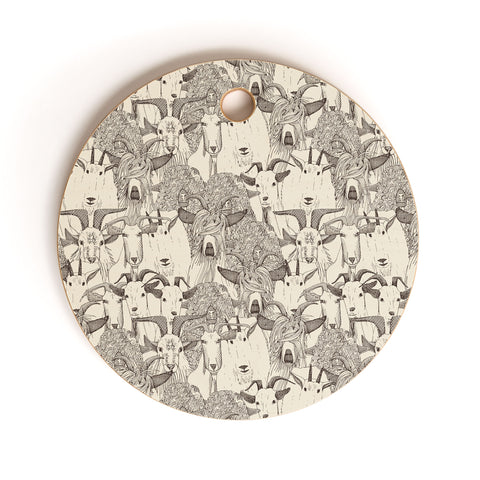 Sharon Turner just goats Cutting Board Round