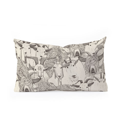 Sharon Turner just goats Oblong Throw Pillow
