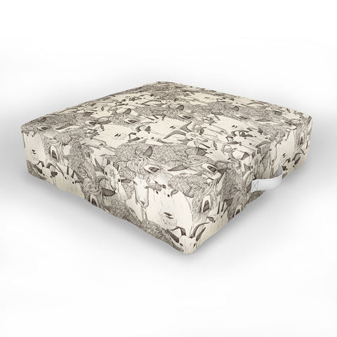 Sharon Turner just goats Outdoor Floor Cushion