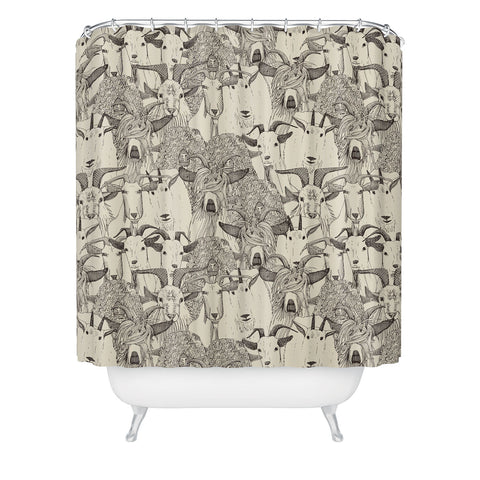 Sharon Turner just goats Shower Curtain