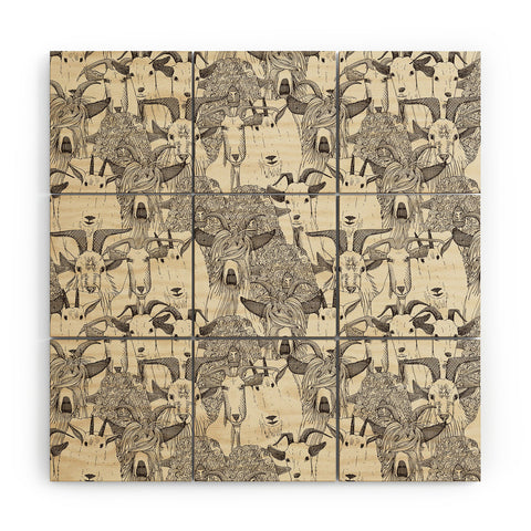 Sharon Turner just goats Wood Wall Mural
