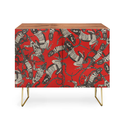 Sharon Turner just lizards red Credenza