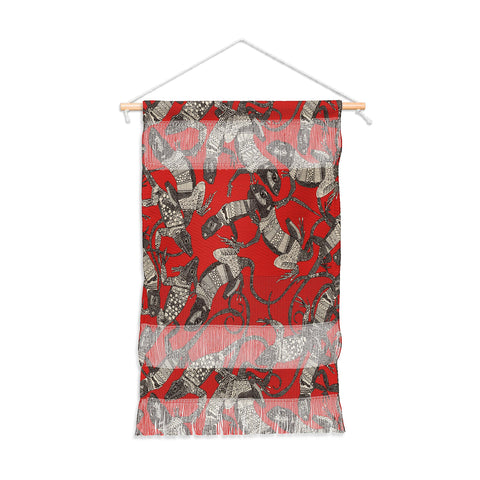 Sharon Turner just lizards red Wall Hanging Portrait