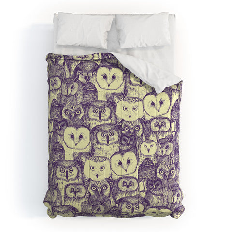 Sharon Turner just owls Comforter
