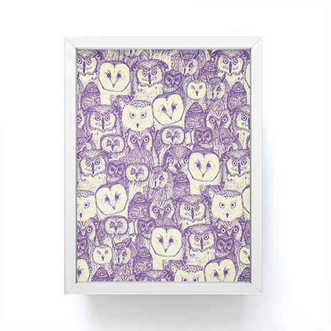 Sharon Turner just owls Framed Mini Art Print