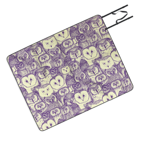 Sharon Turner just owls Picnic Blanket
