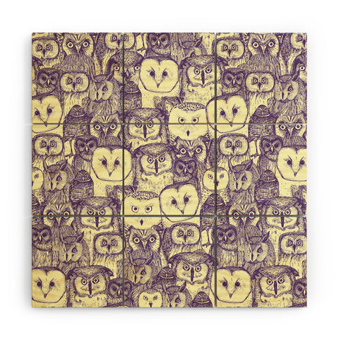 Sharon Turner just owls Wood Wall Mural