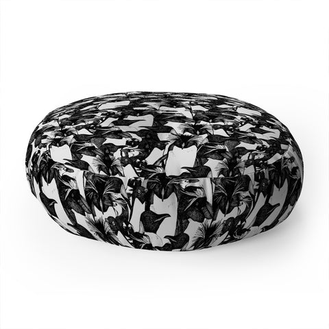 Sharon Turner just penguins Floor Pillow Round