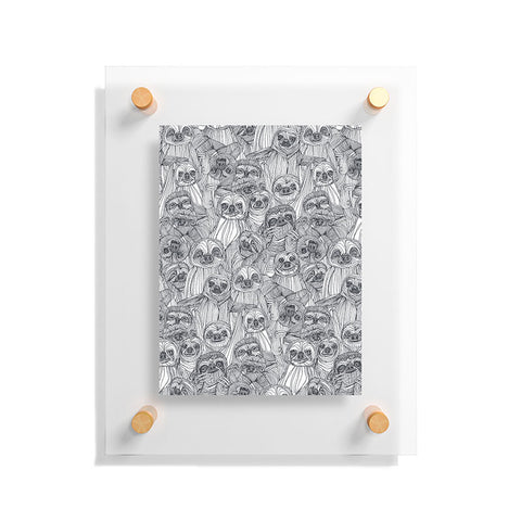 Sharon Turner just sloths Floating Acrylic Print