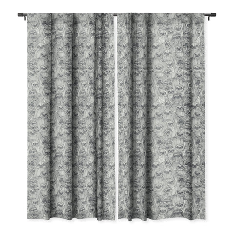 Sharon Turner just sloths Blackout Window Curtain
