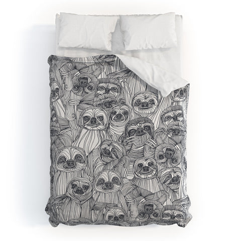 Sharon Turner just sloths Duvet Cover