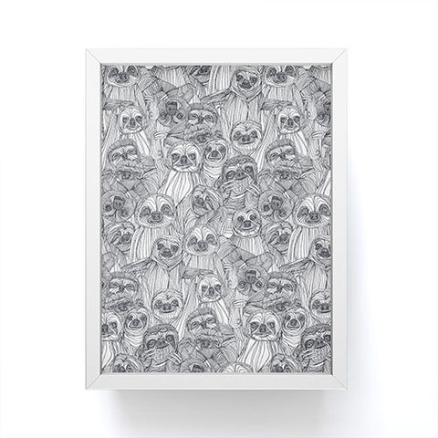 Sharon Turner just sloths Framed Mini Art Print