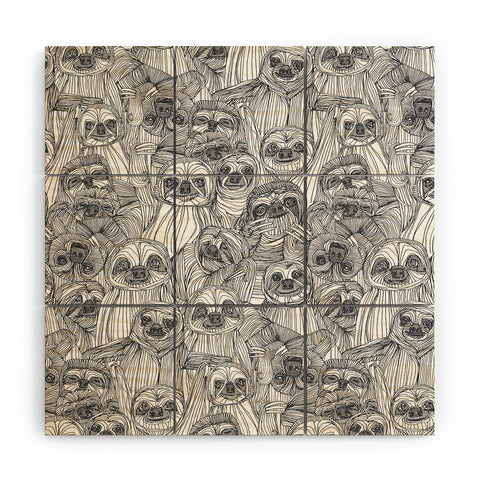 Sharon Turner just sloths Wood Wall Mural