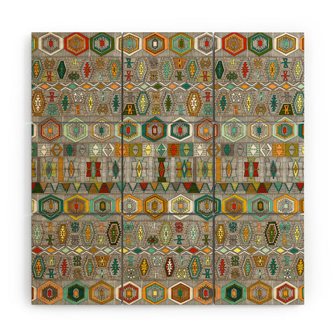 Sharon Turner kilim pas Wood Wall Mural